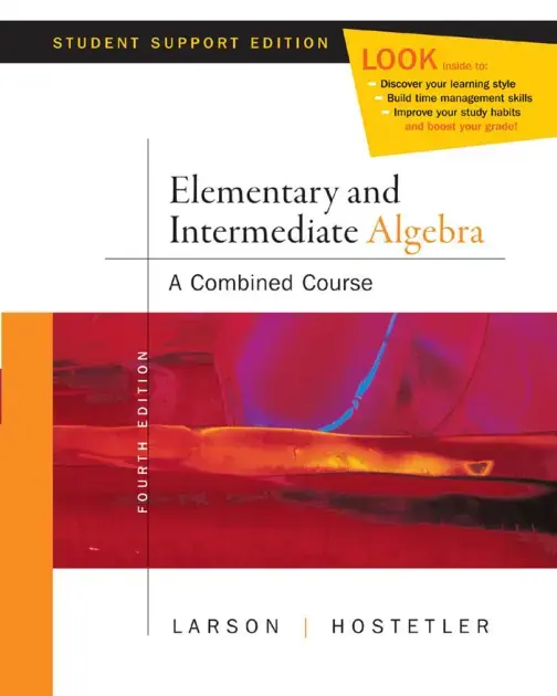 غلاف كتاب Elementary and Intermediate Algebra A Combined Course