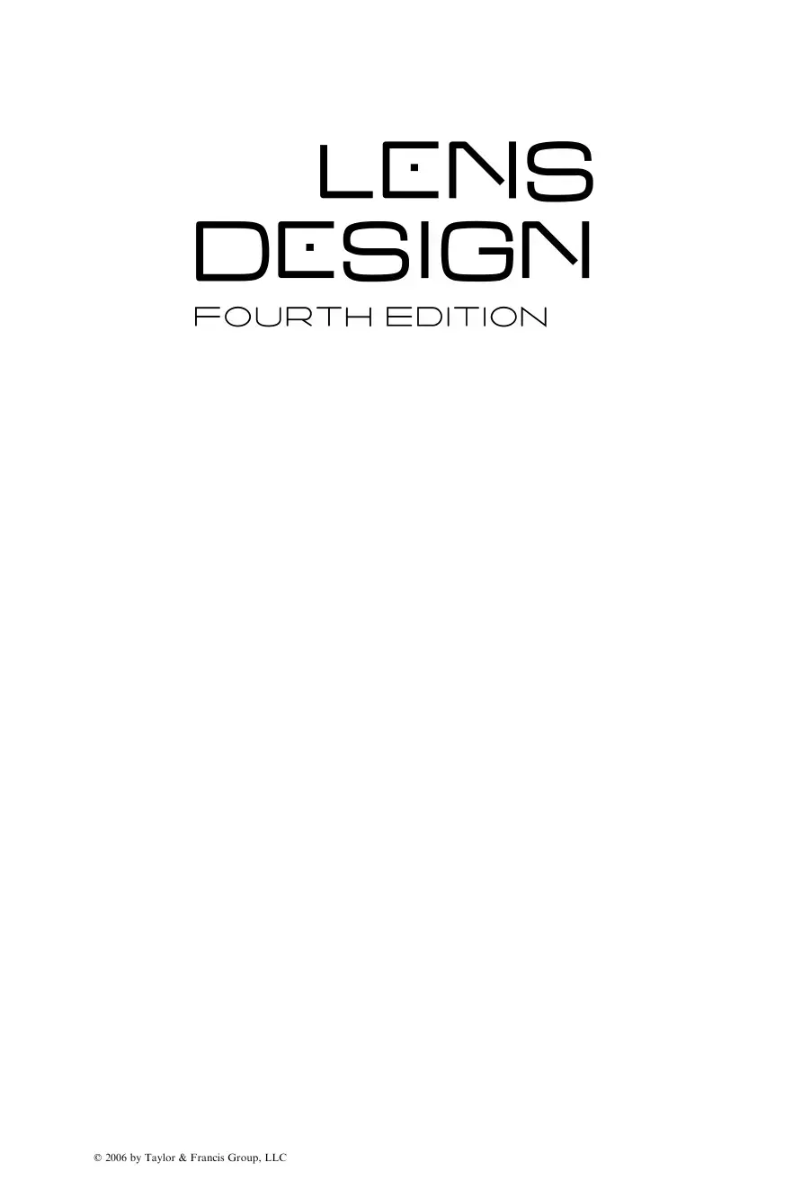 غلاف كتاب LENS DESIGN