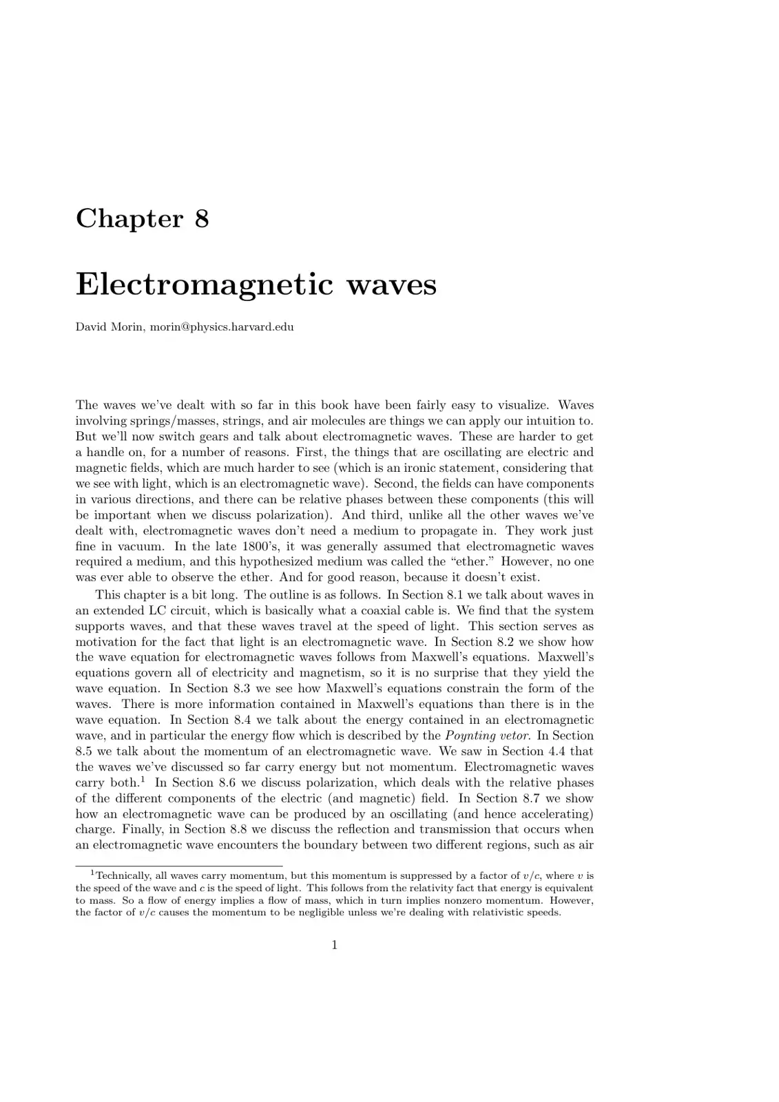 غلاف كتاب Electromagnetic waves