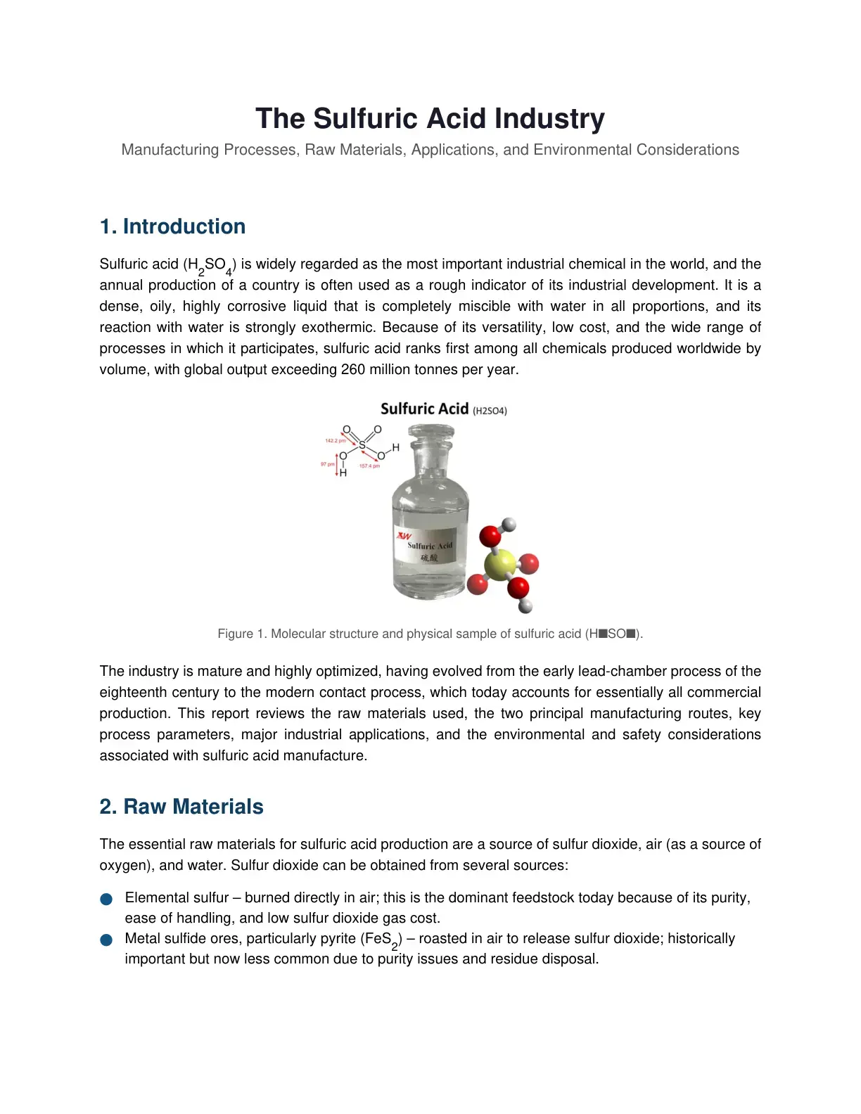 غلاف كتاب The Sulfuric Acid Industry: Manufacturing Processes, Raw Materials, Applications, and Environmental Considerations