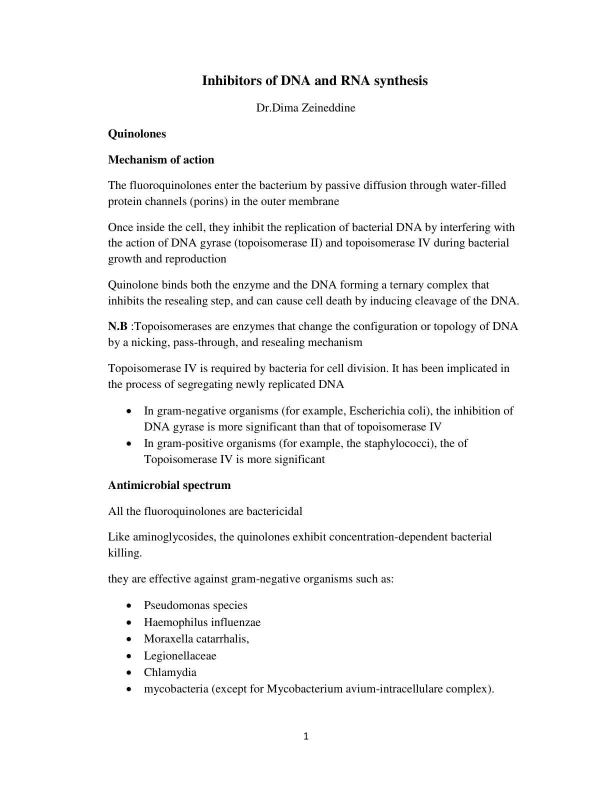 غلاف كتاب Quinolones