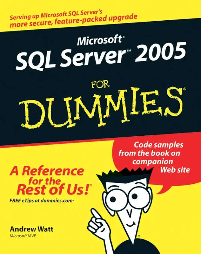 غلاف كتاب Microsoft SQL Server 2005 for Dummies