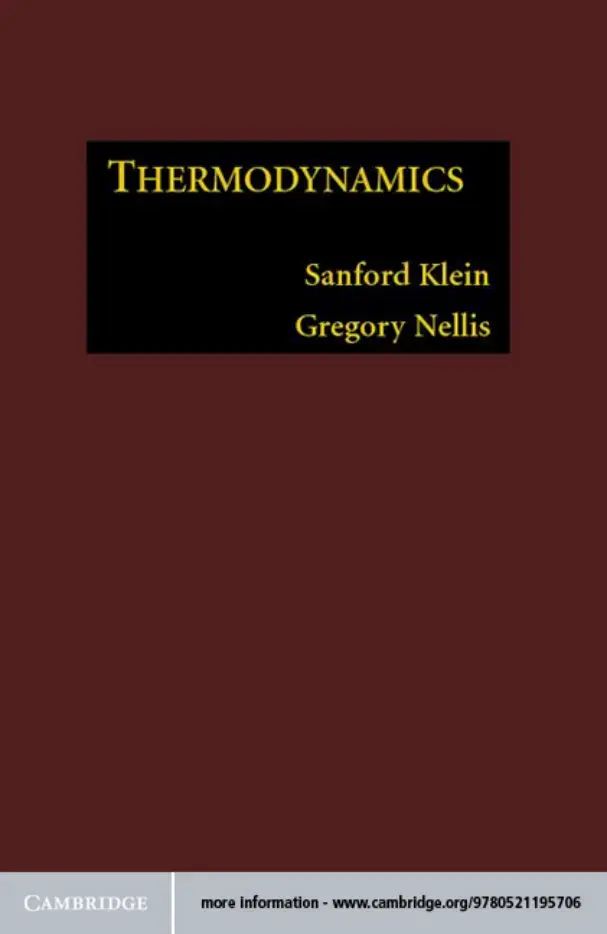 غلاف كتاب THERMODYNAMICS