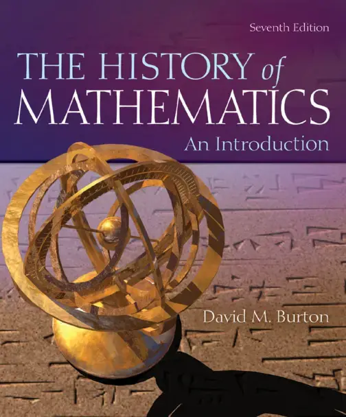 غلاف كتاب The History of Mathematics: An Introduction