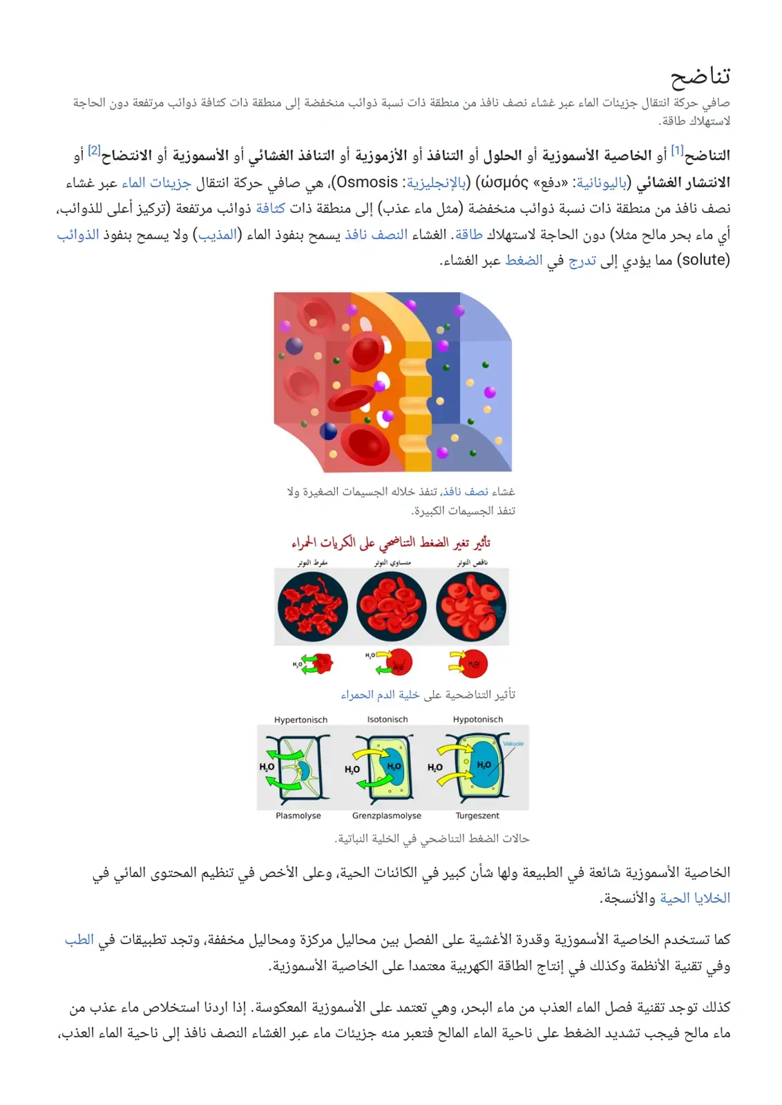 غلاف كتاب التناضح