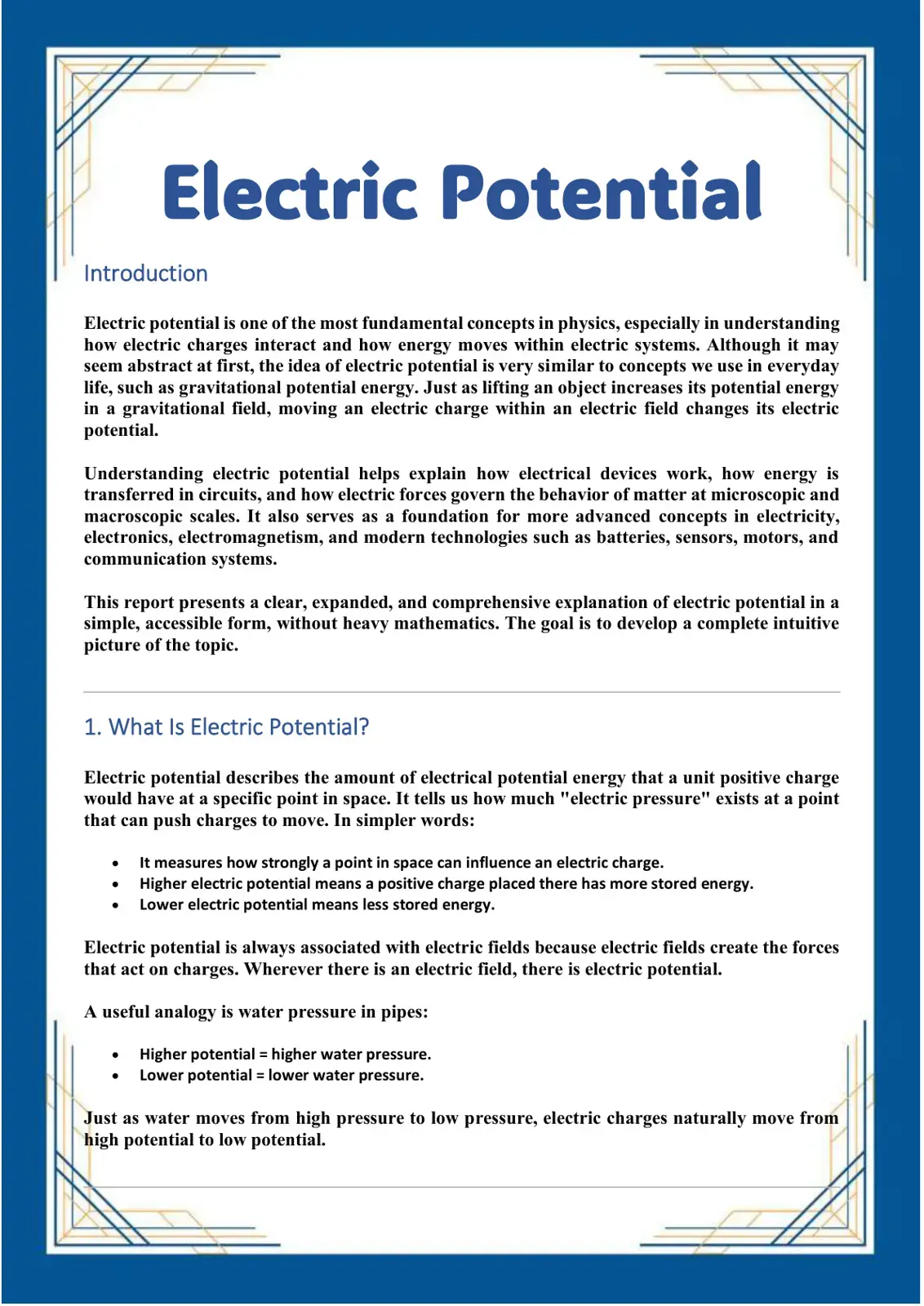 غلاف كتاب Electric Potential