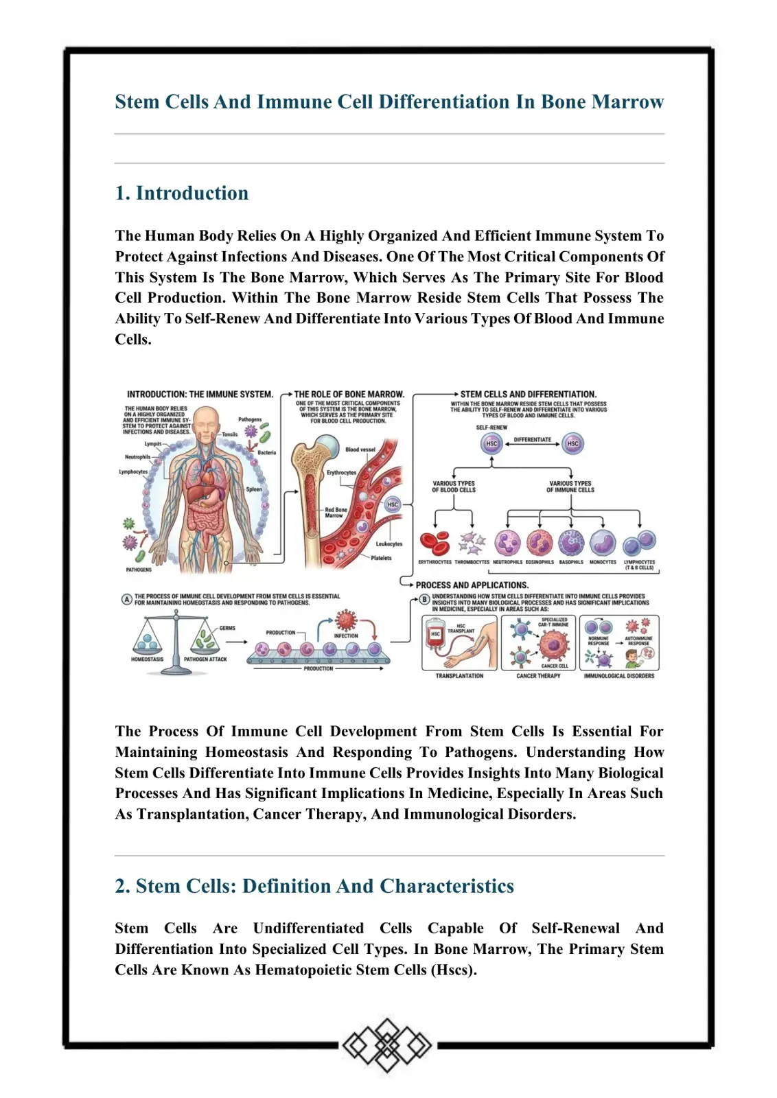 غلاف كتاب Stem Cells And Immune Cell Differentiation In Bone Marrow