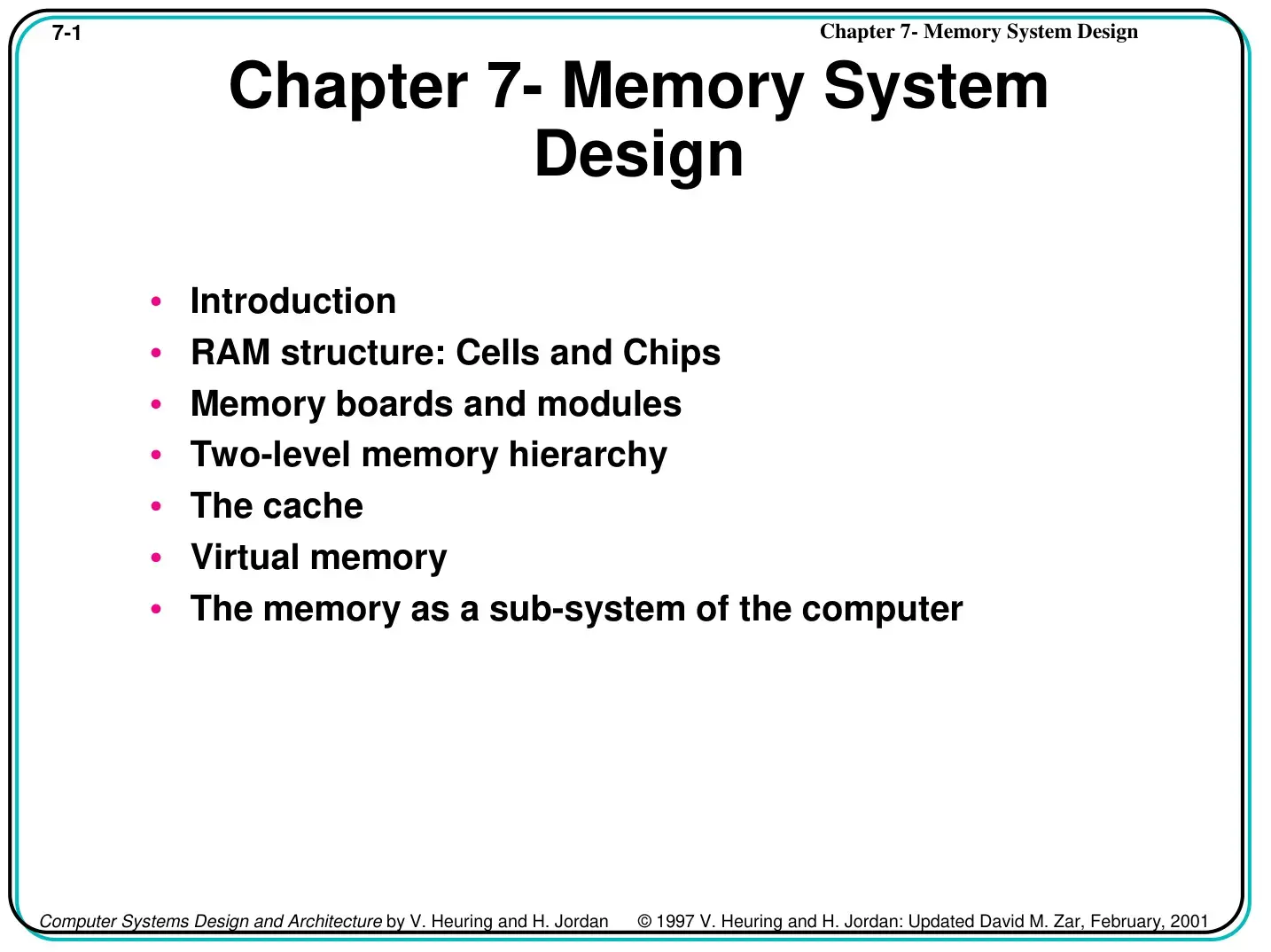 غلاف كتاب Memory System Design