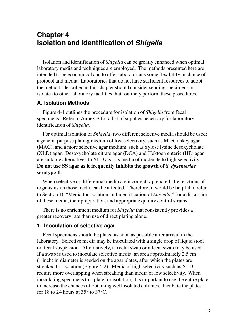 غلاف كتاب Isolation and Identification of Shigella