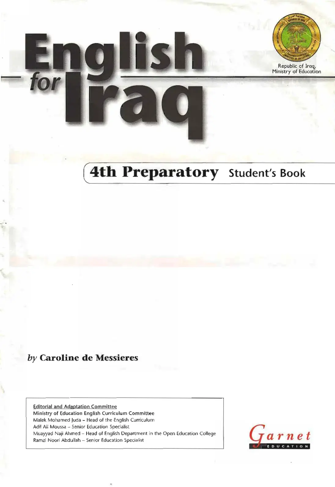 غلاف كتاب English - 4th Preparatory Student's Book
