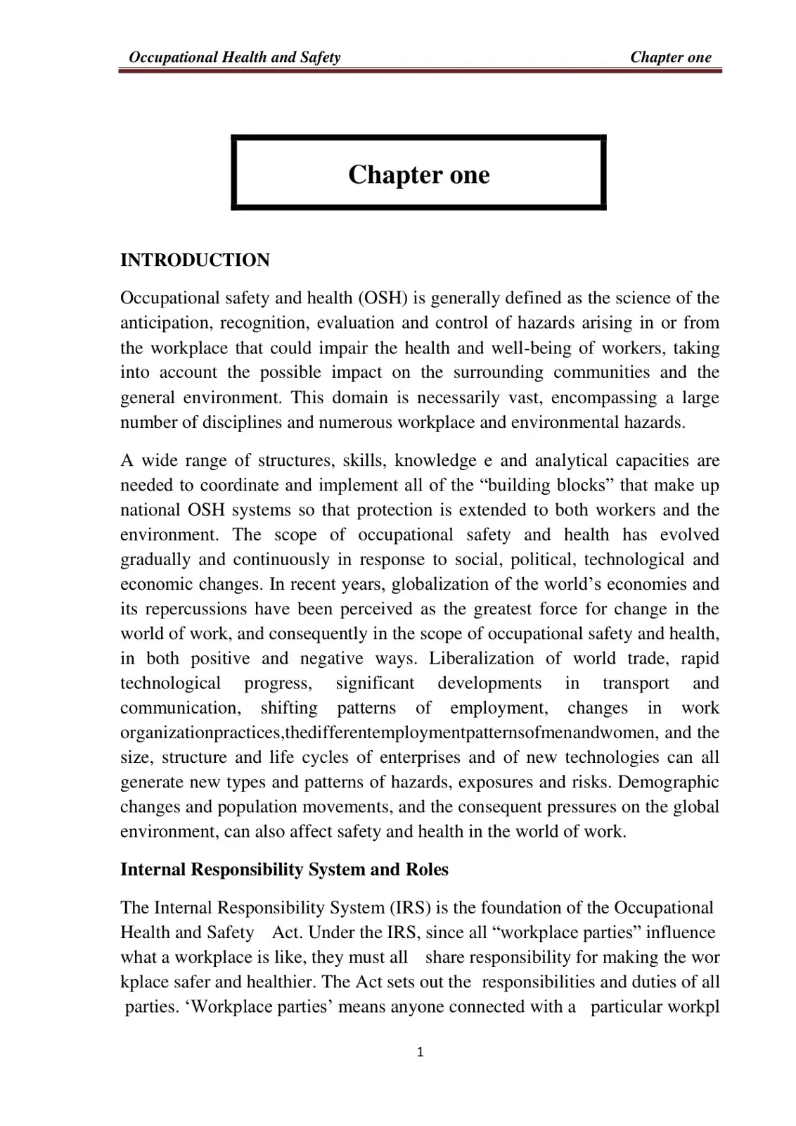غلاف كتاب Occupational Health and Safety