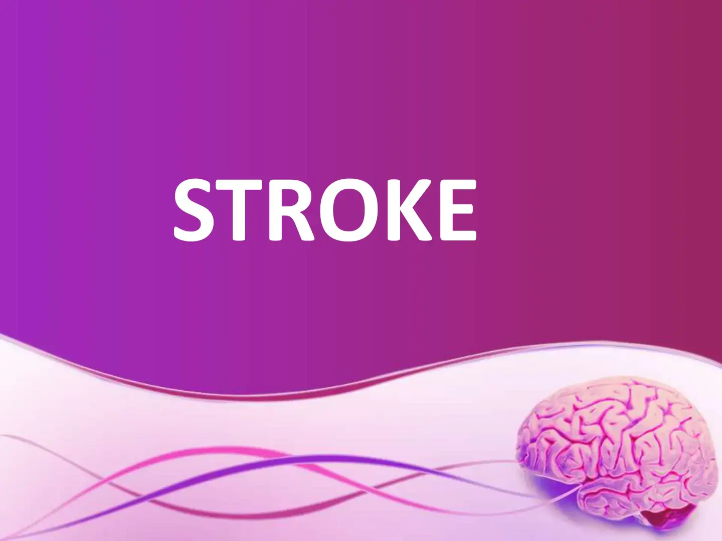 غلاف كتاب STROKE