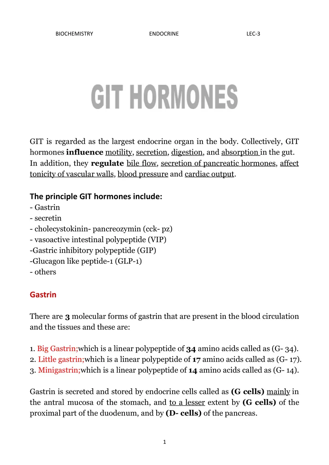 غلاف كتاب GIT HORMONES