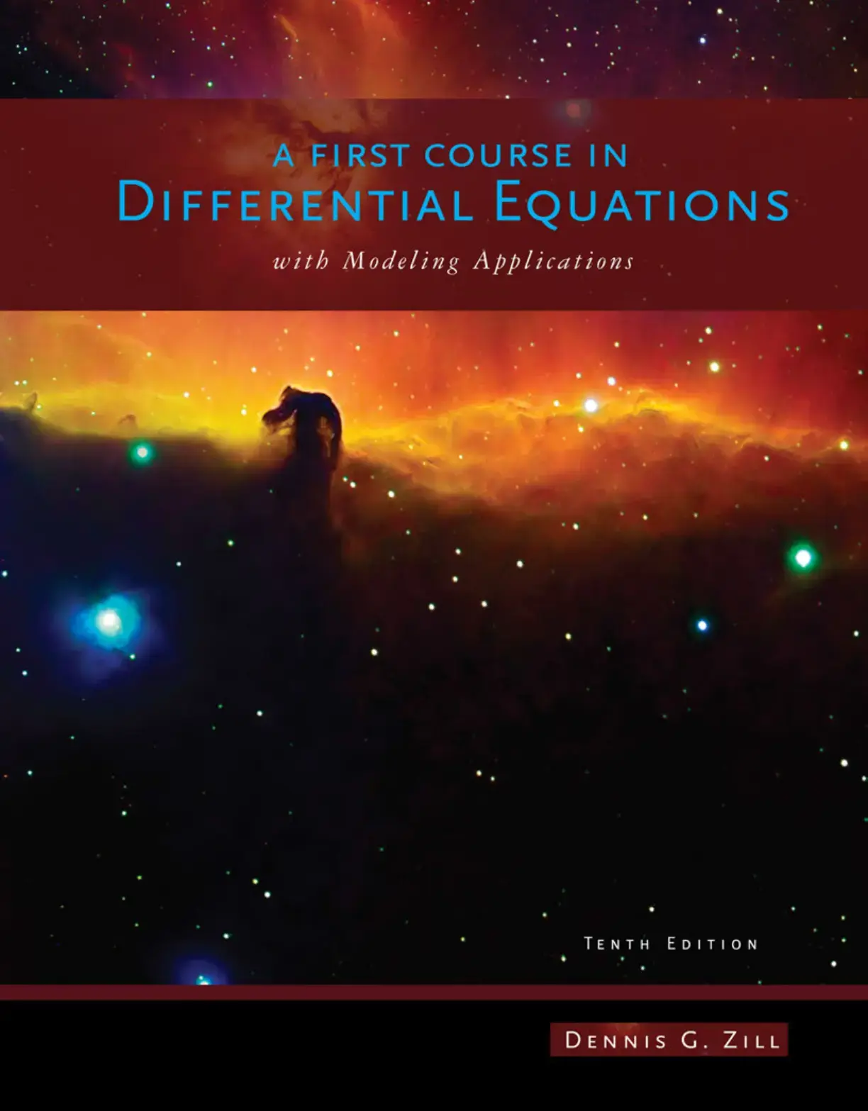 غلاف كتاب A FIRST COURSE IN DIFFERENTIAL EQUATIONS