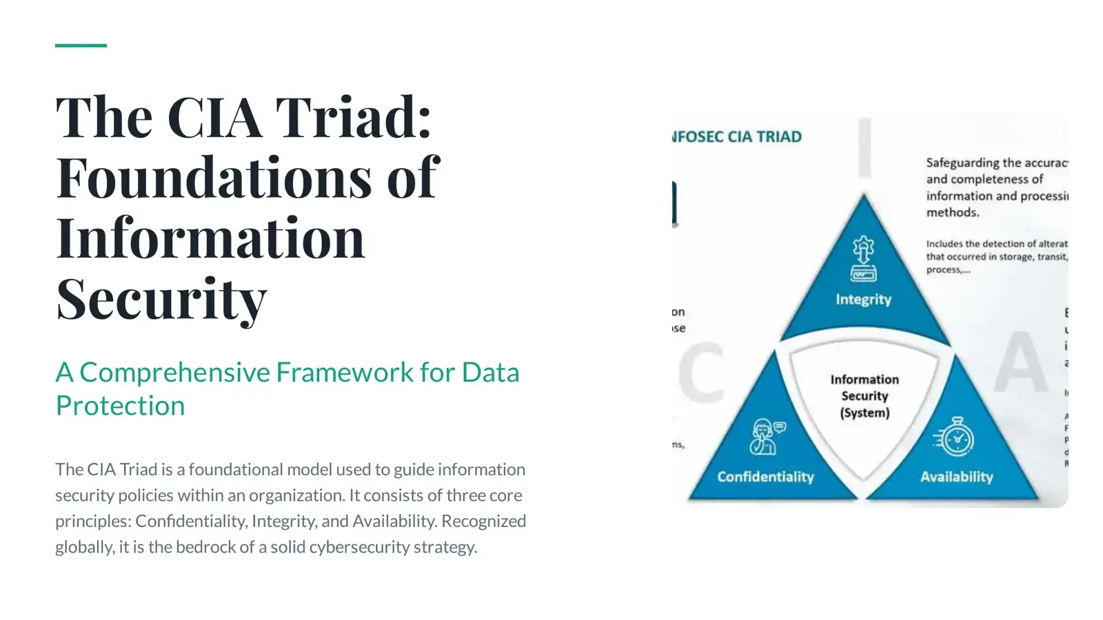 غلاف كتاب The CIA Triad: Foundations of Information Security