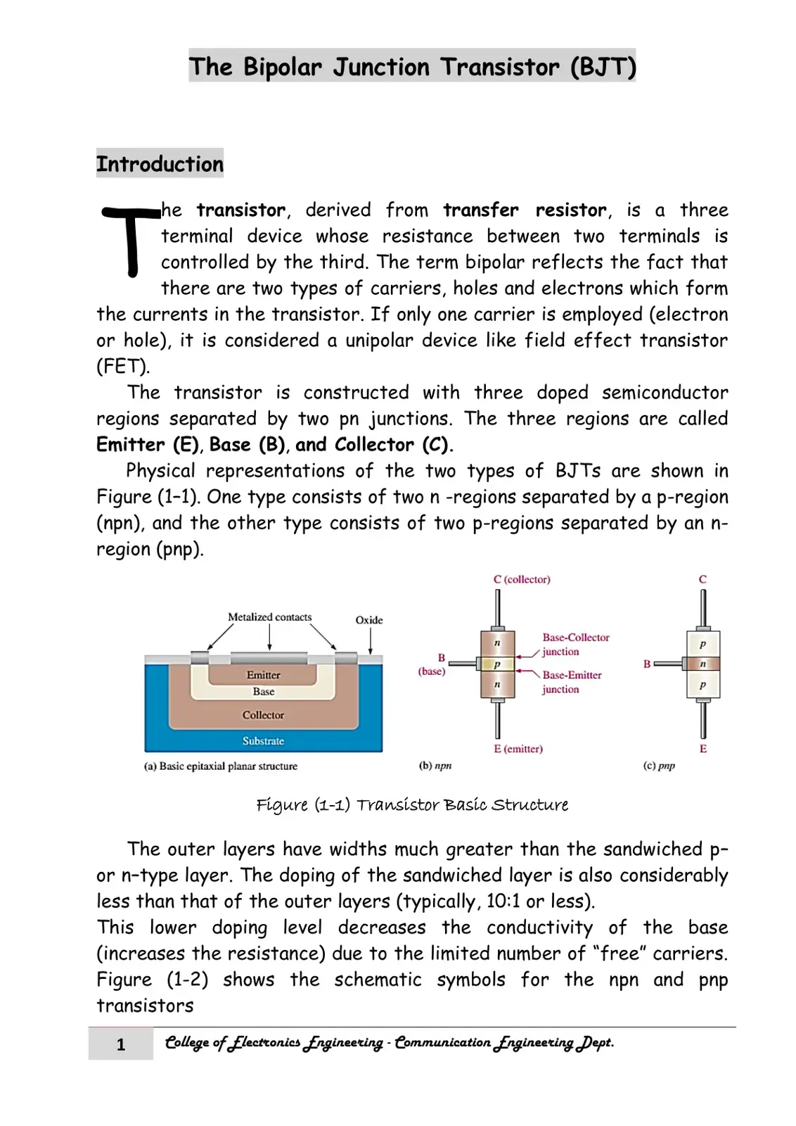غلاف كتاب The Bipolar Junction Transistor (BJT)