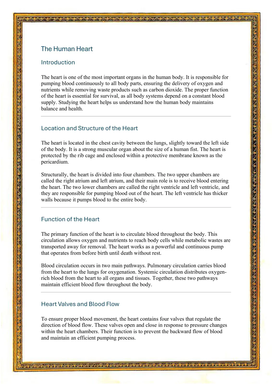 غلاف كتاب The Human Heart