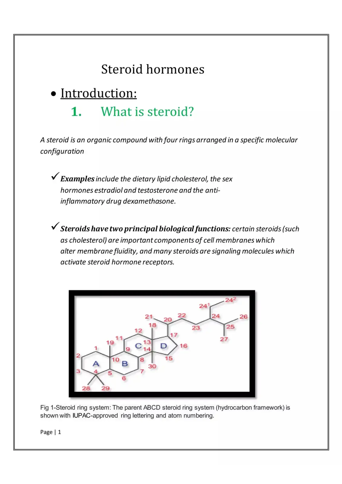غلاف كتاب Steroid hormones