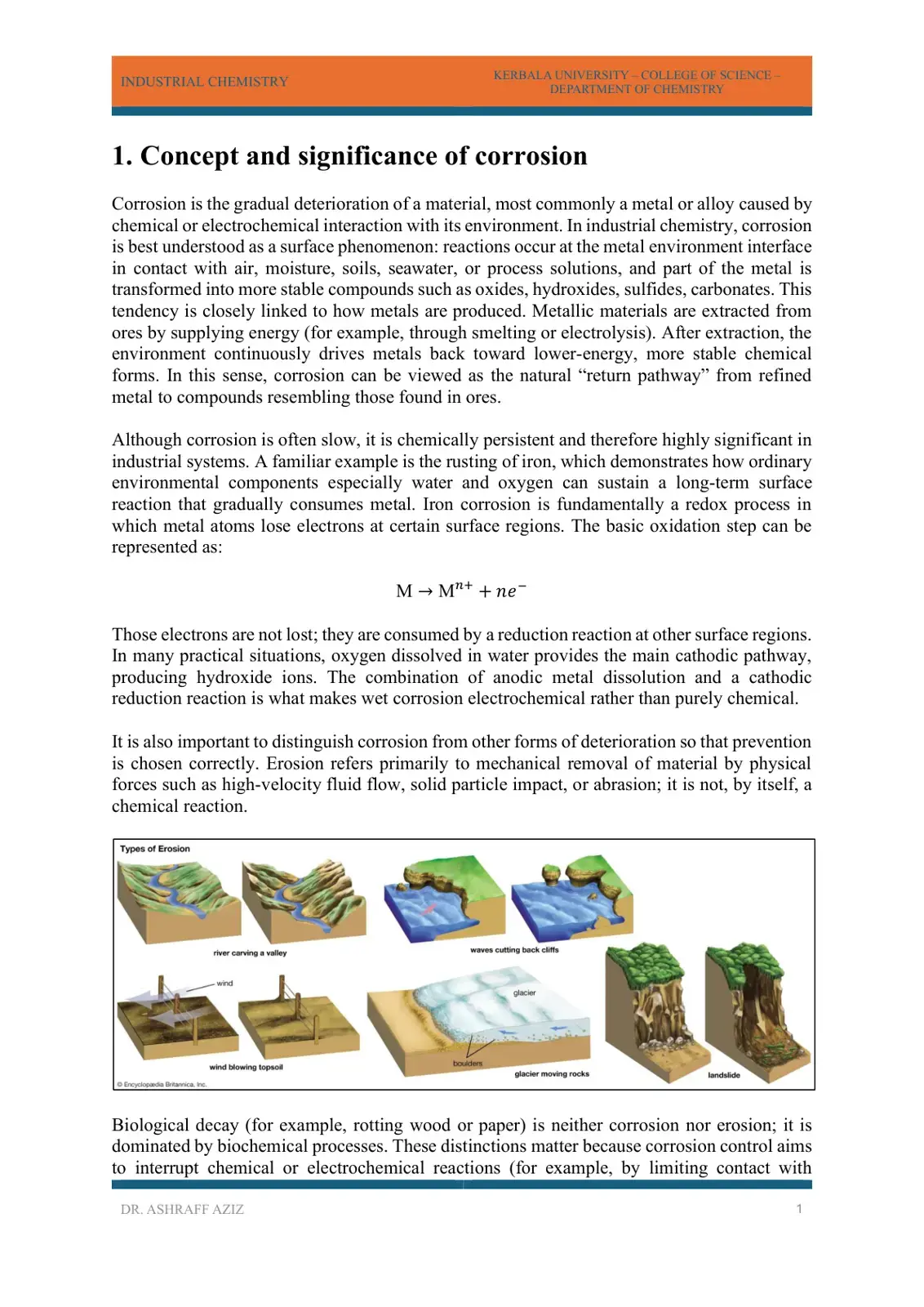 غلاف كتاب INDUSTRIAL CHEMISTRY: Concept and Significance of Corrosion