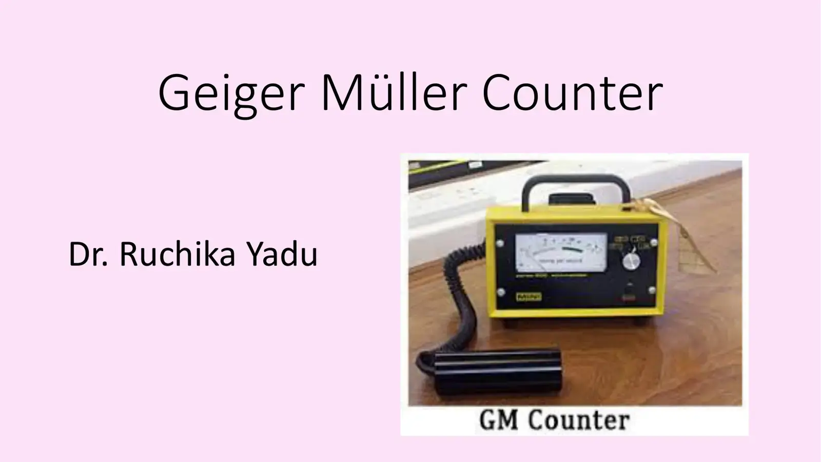 غلاف كتاب Geiger Müller Counter