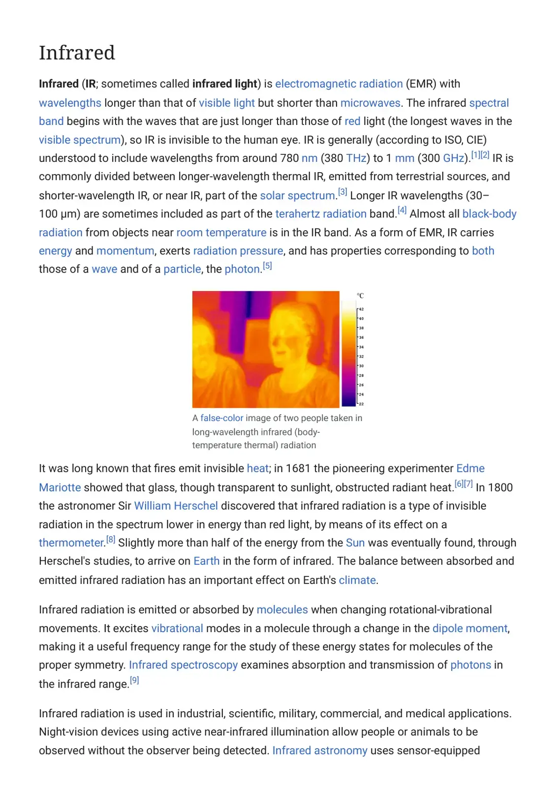 غلاف كتاب Infrared