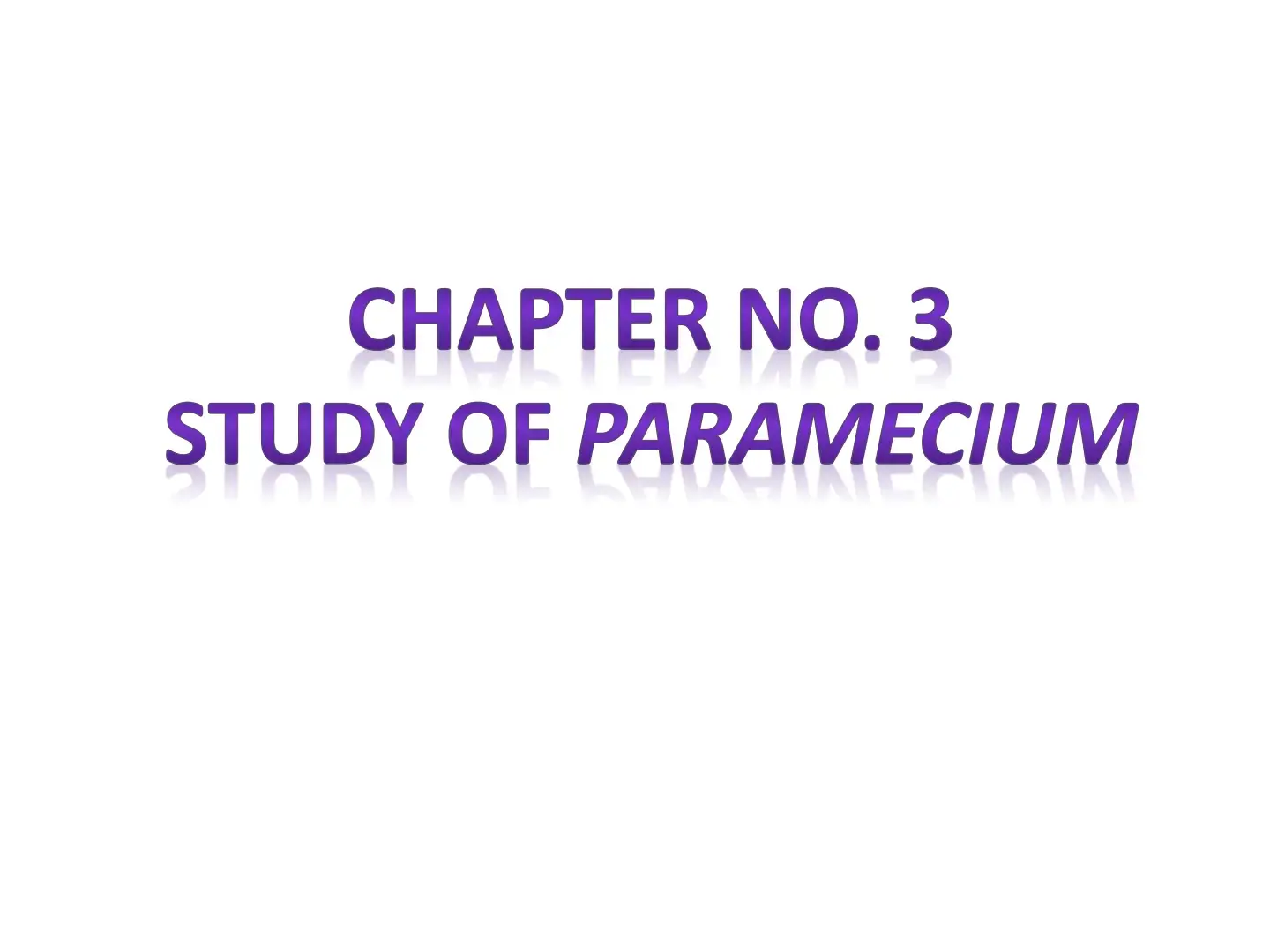غلاف كتاب STUDY OF PARAMECIUM
