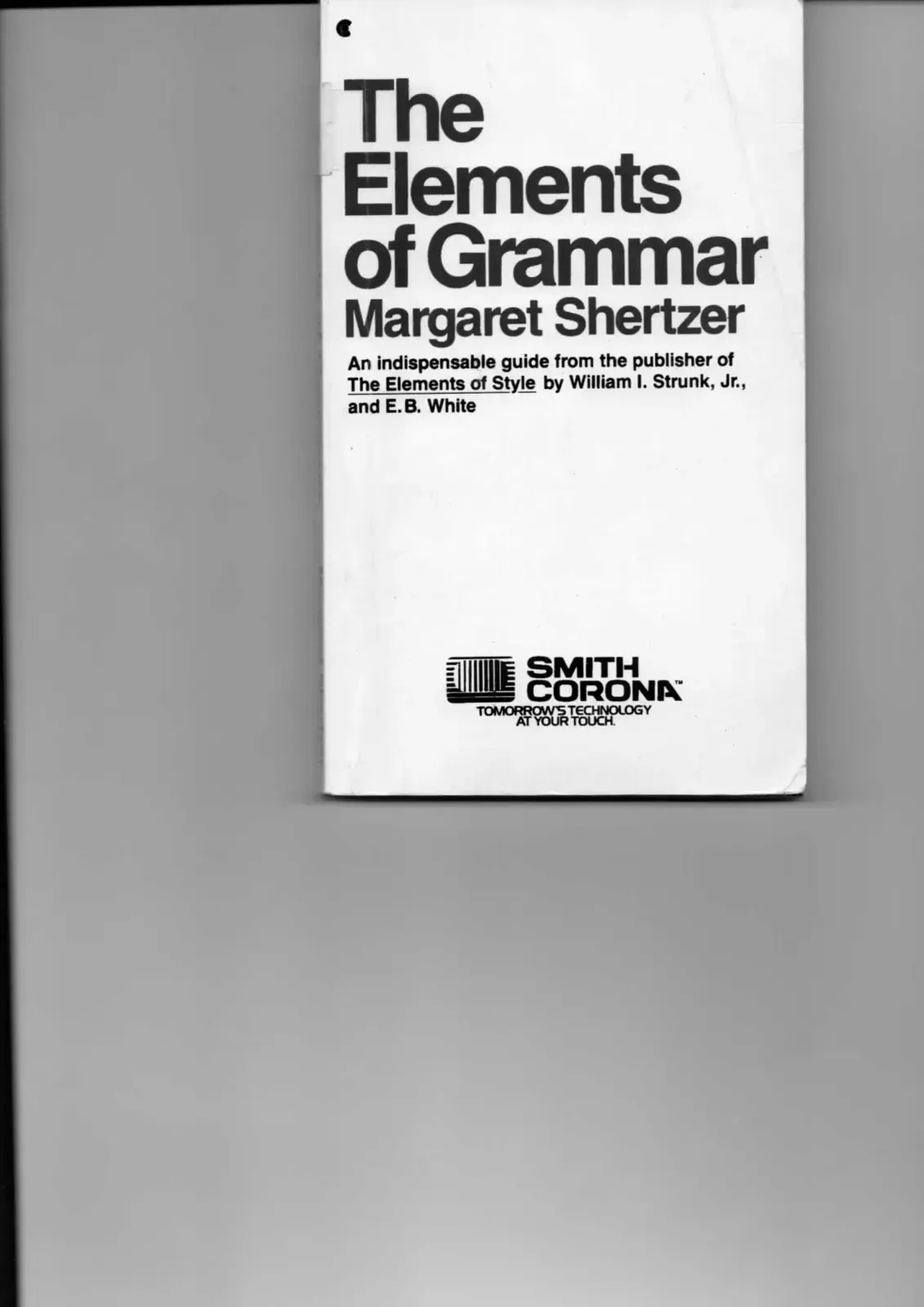 غلاف كتاب The Elements of Grammar