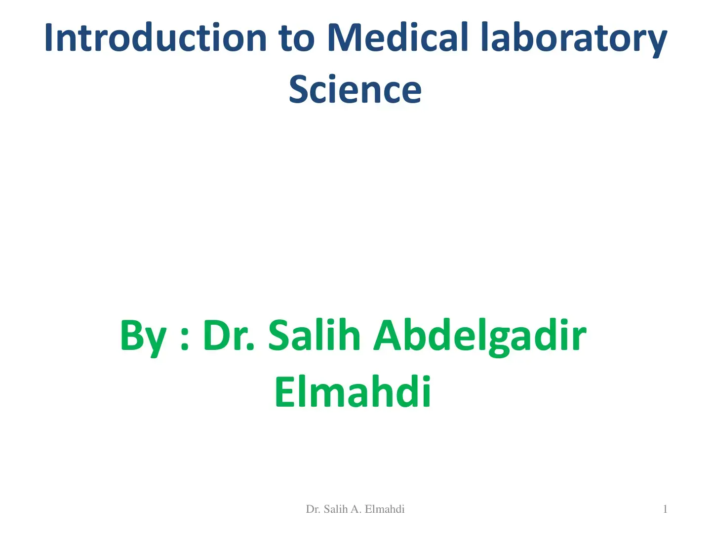 غلاف كتاب Introduction to Medical laboratory Science