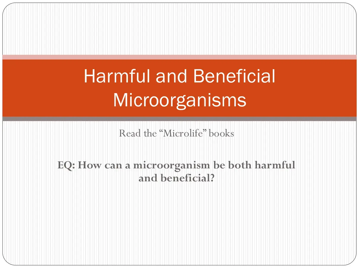 غلاف كتاب Harmful and Beneficial Microorganisms