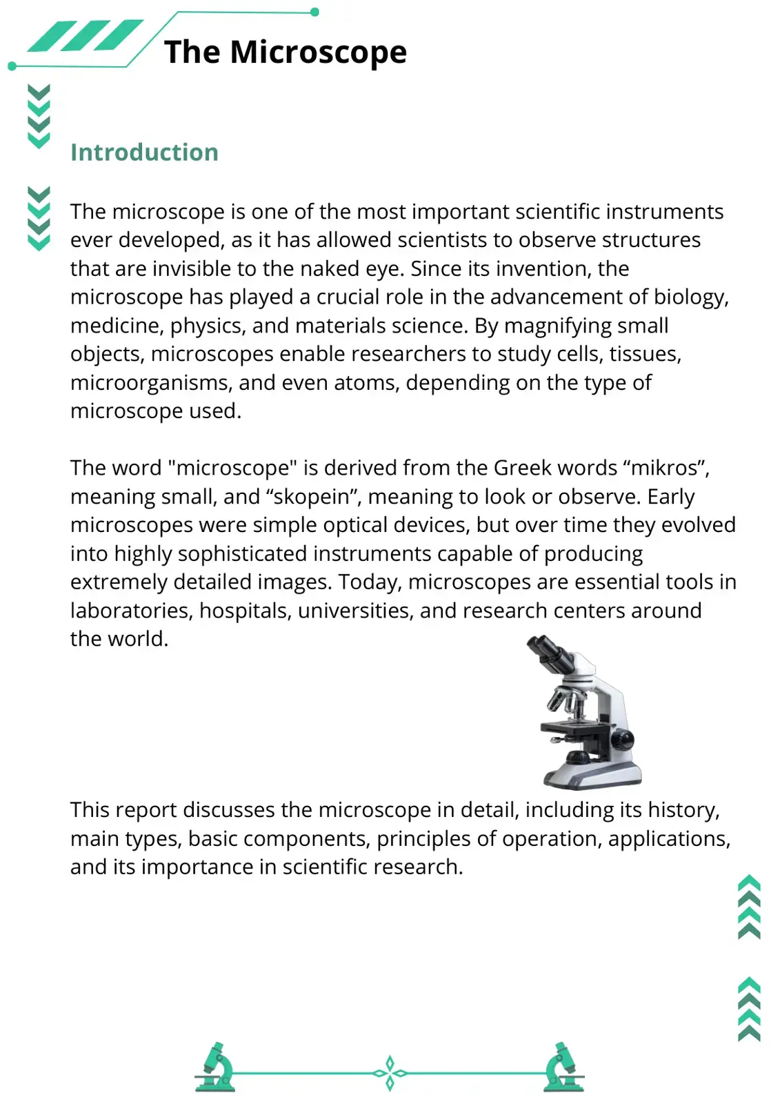 غلاف كتاب The Microscope