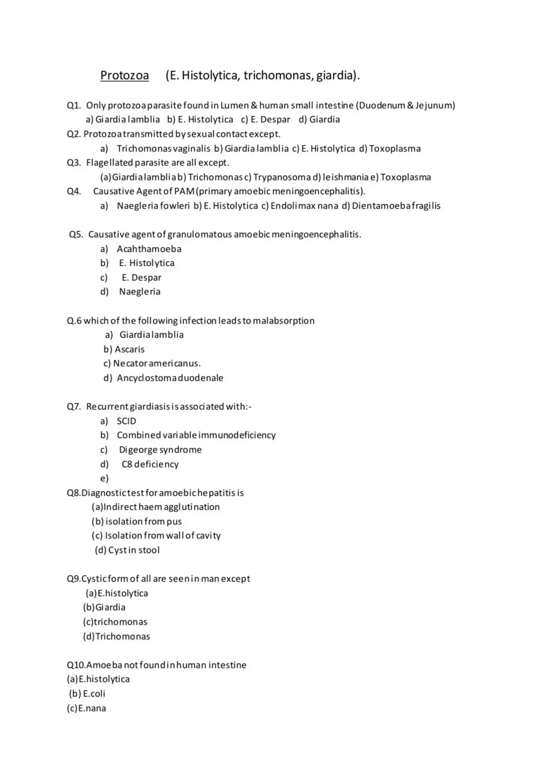 غلاف كتاب Protozoa