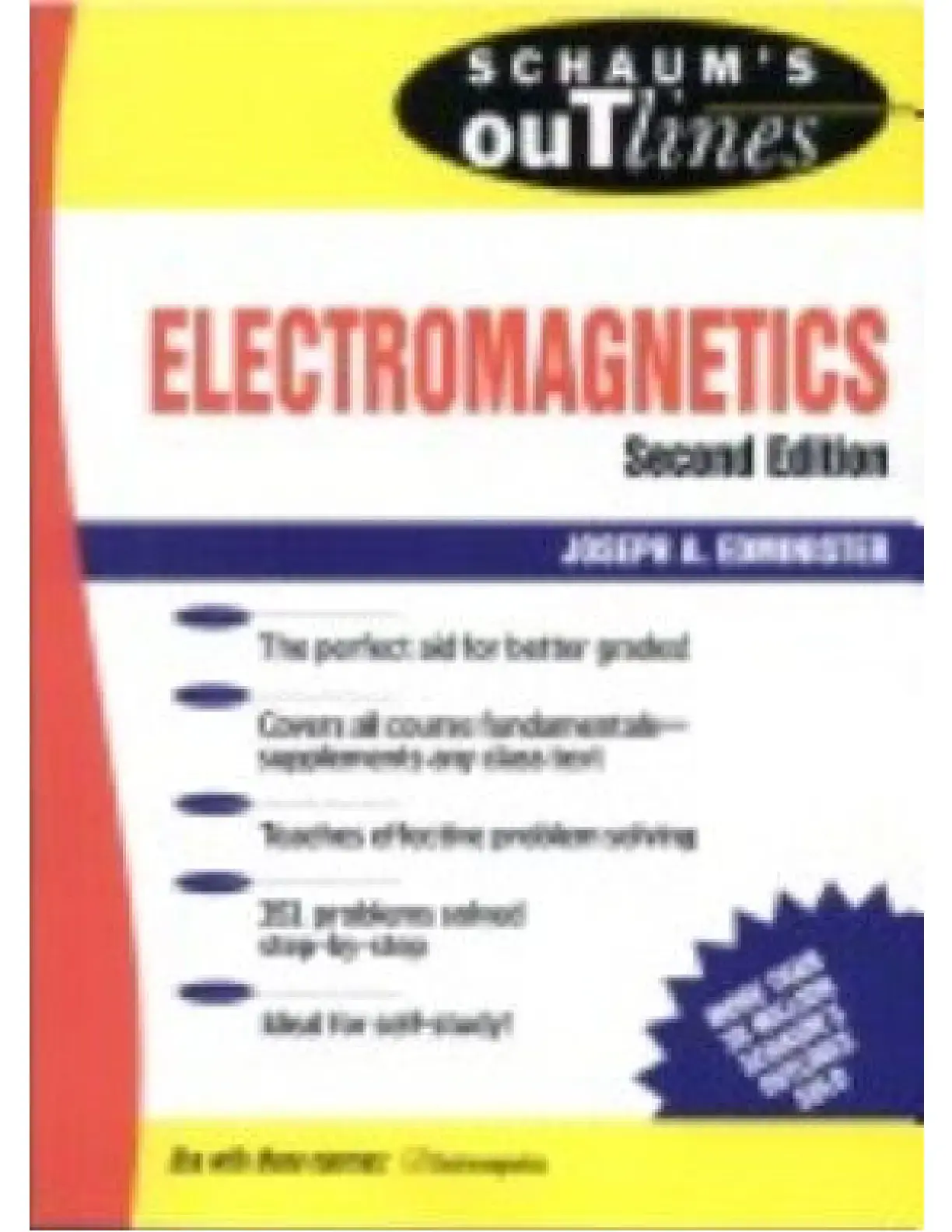 غلاف كتاب ELECTROMAGNETICS