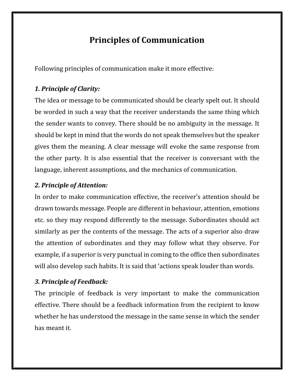 غلاف كتاب Principles of Communication