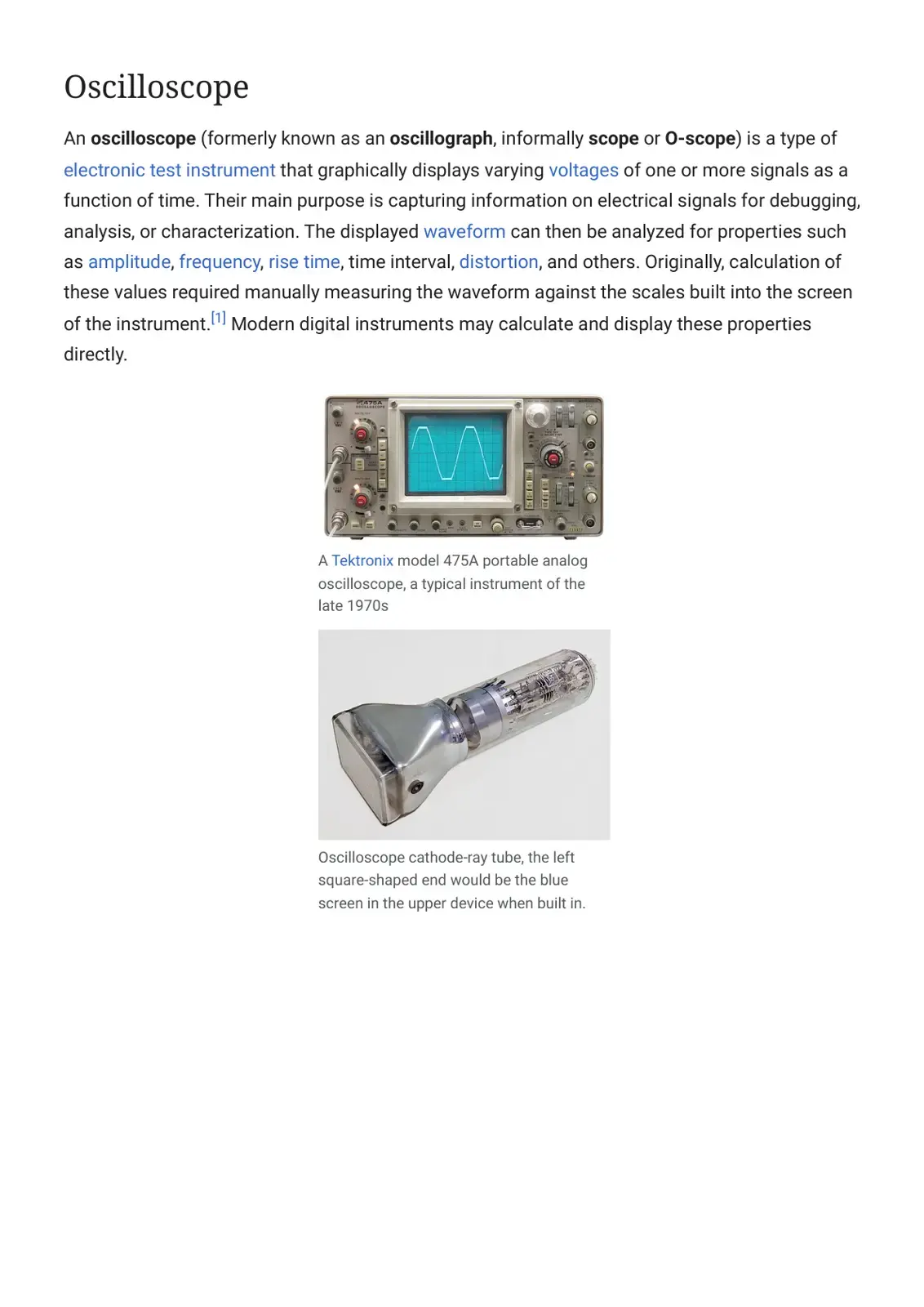 غلاف كتاب Oscilloscope