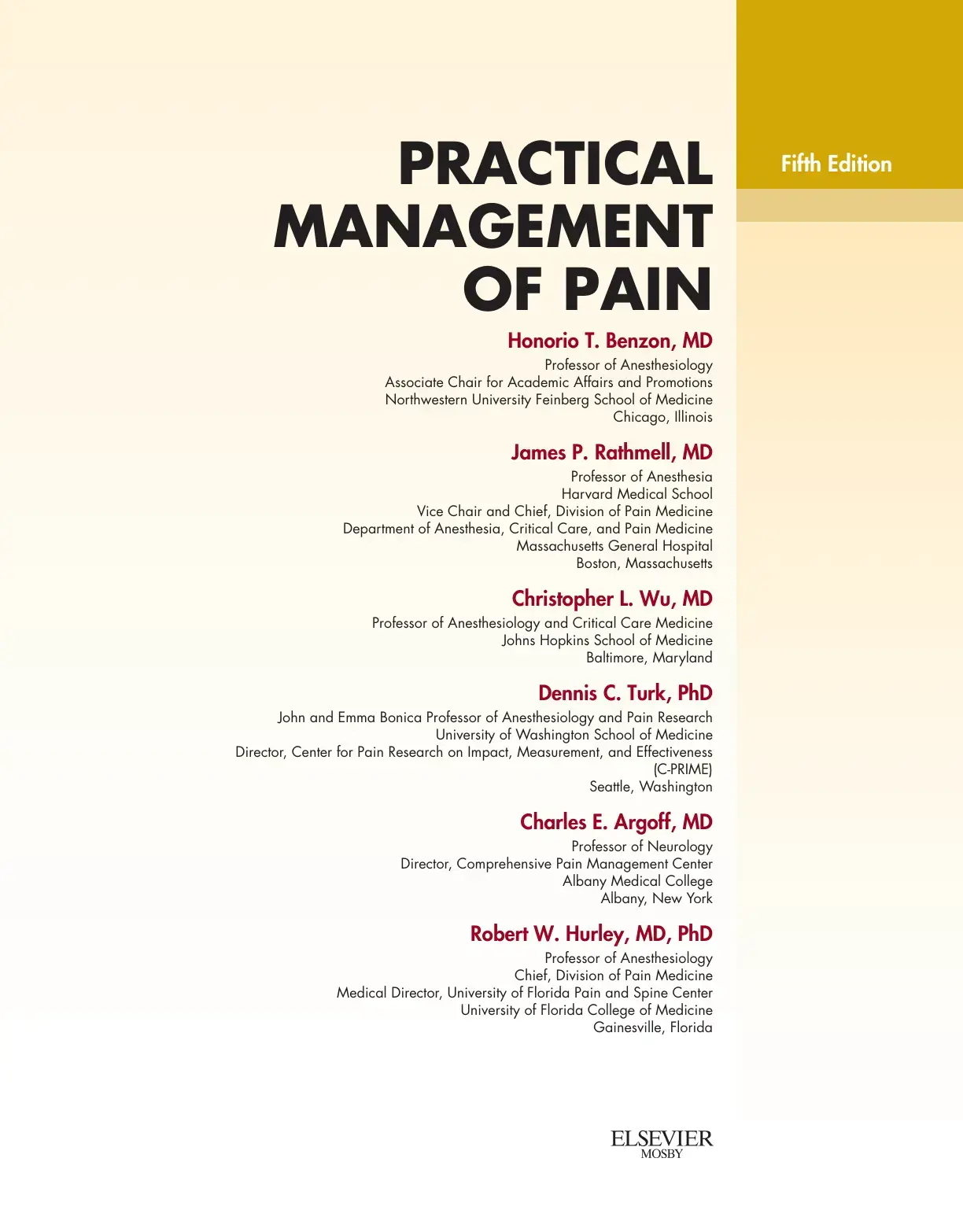 غلاف كتاب Practical Management of Pain