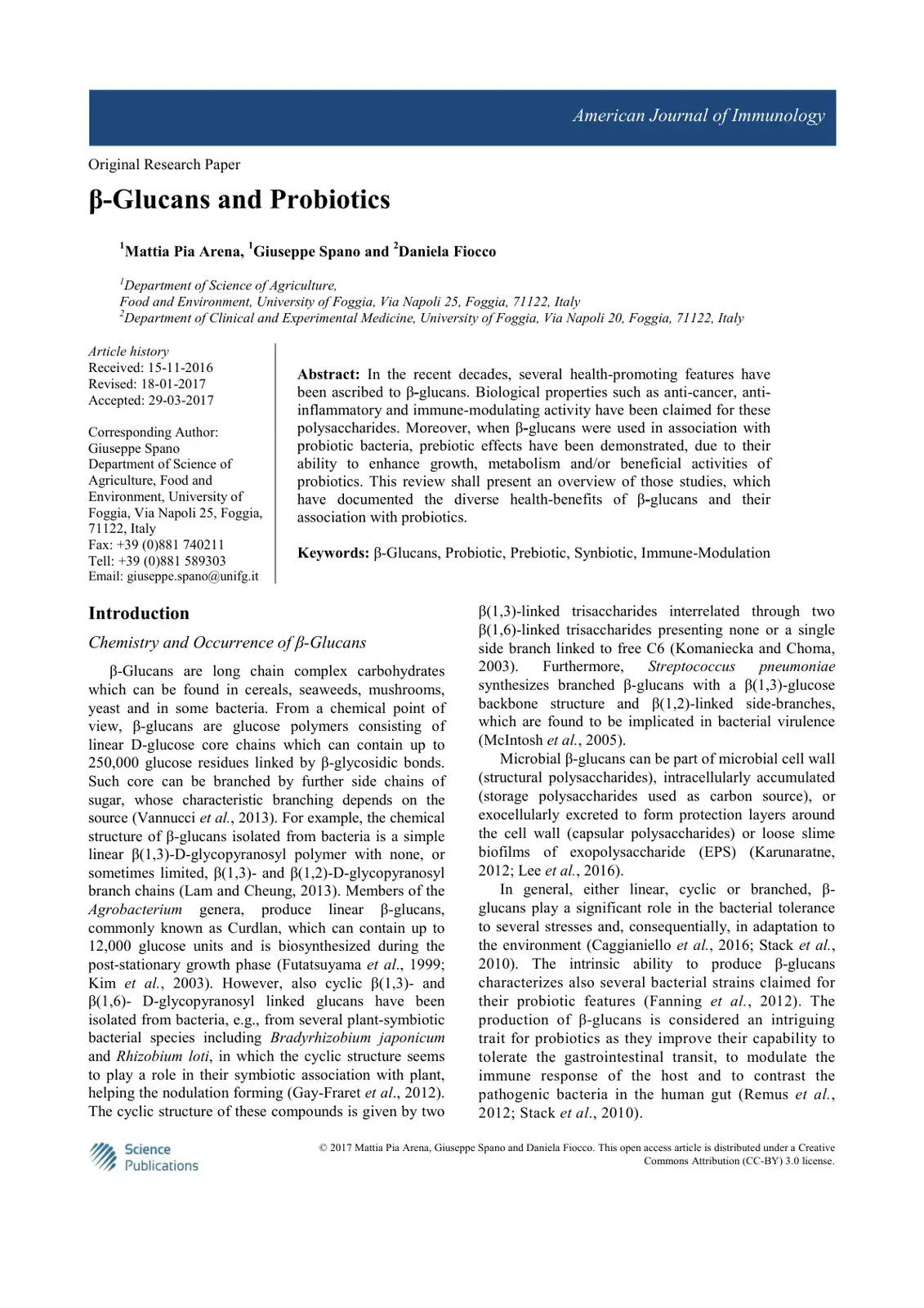 غلاف كتاب B-Glucans and Probiotics