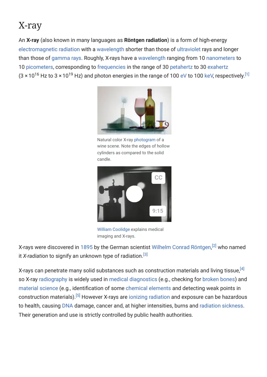 غلاف كتاب X-ray