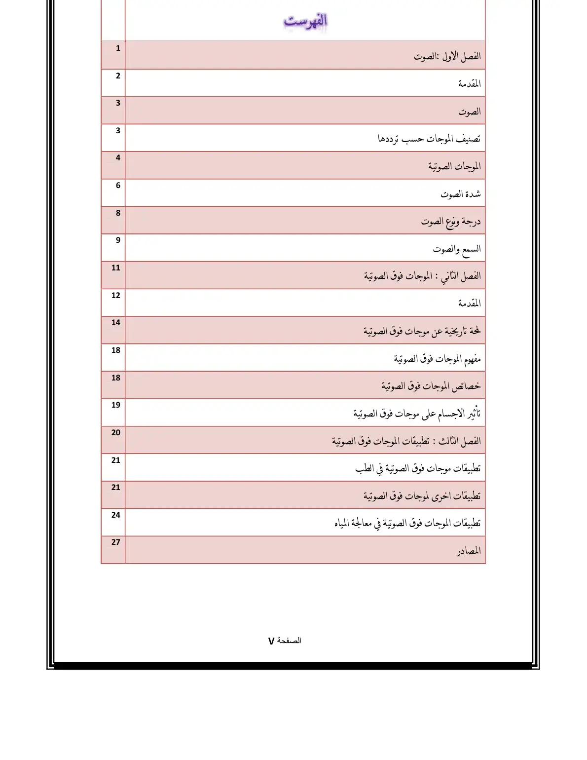 غلاف كتاب الصوت والموجات فوق الصوتية