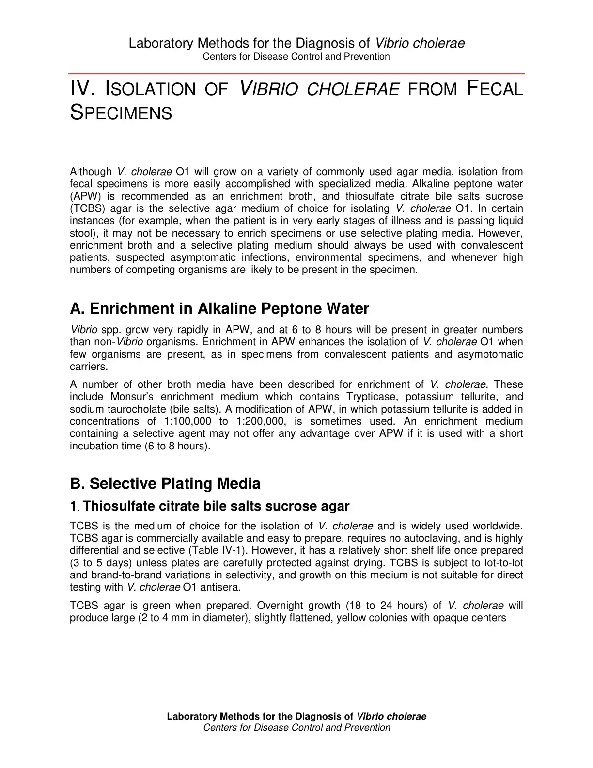 غلاف كتاب Laboratory Methods for the Diagnosis of Vibrio cholerae