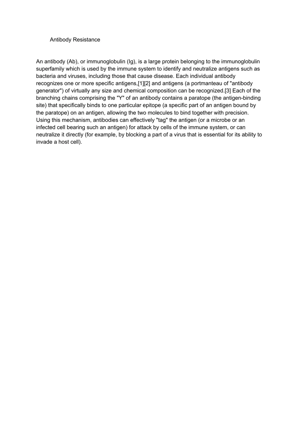 غلاف كتاب Antibody Resistance
