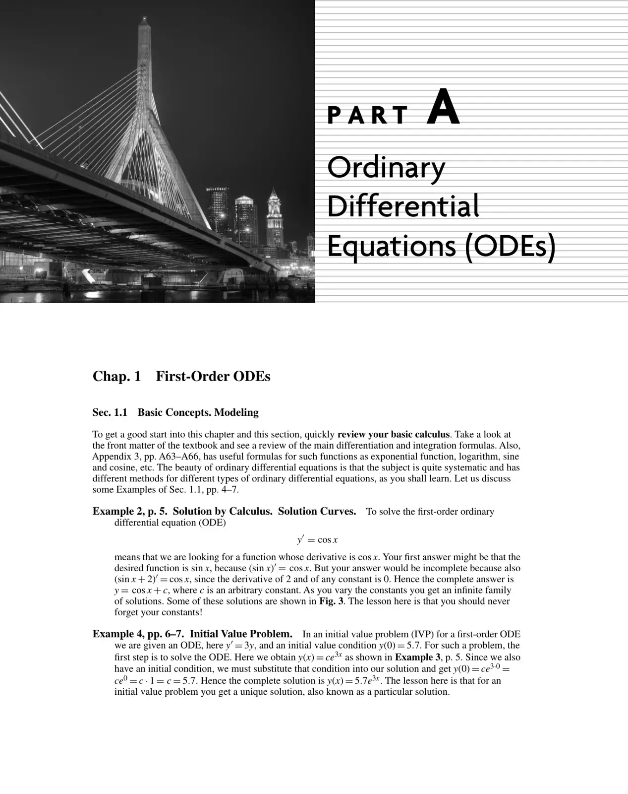 غلاف كتاب Ordinary Differential Equations (ODES)