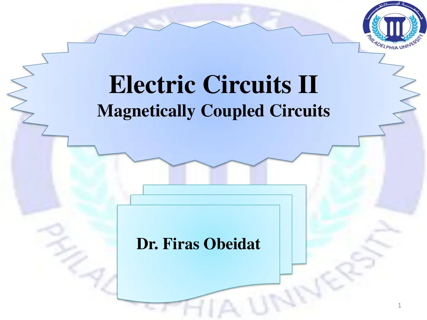 غلاف كتاب Electric Circuits II
