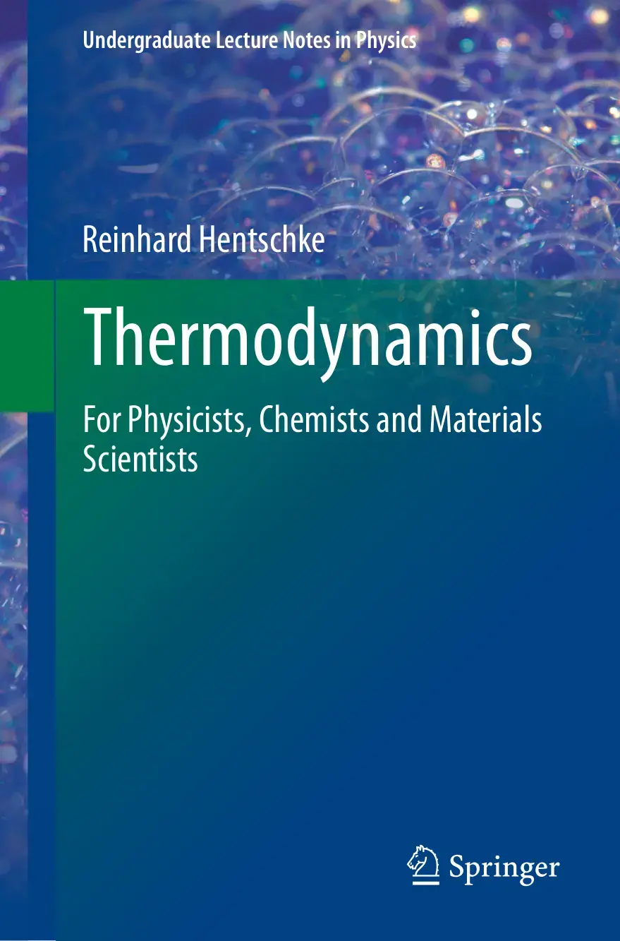 غلاف كتاب Thermodynamics For Physicists, Chemists and Materials Scientists