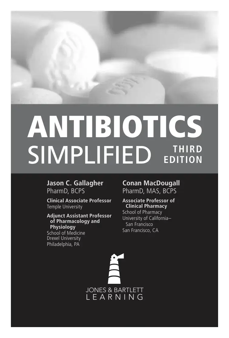 غلاف كتاب ANTIBIOTICS THIRD SIMPLIFIED EDITION