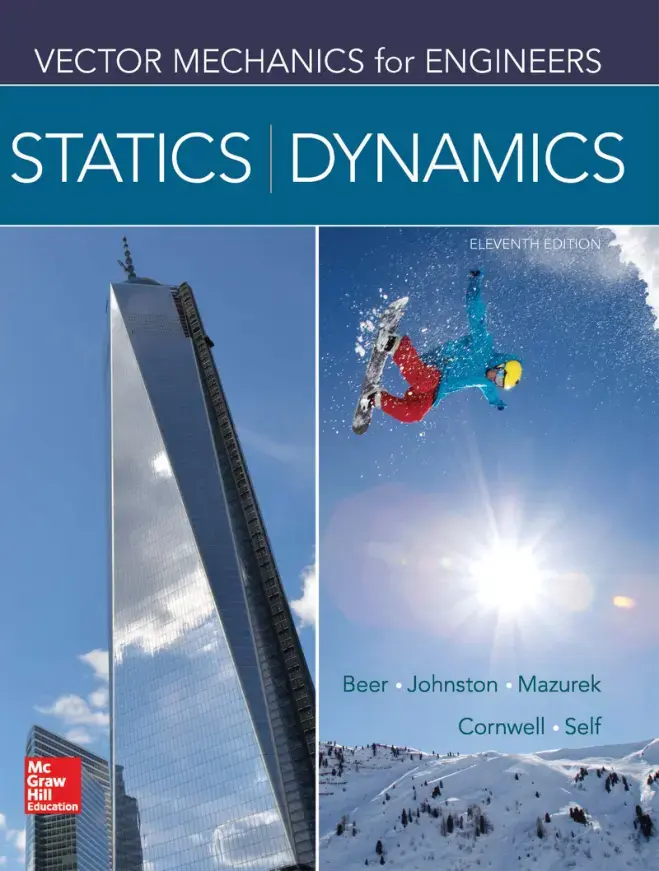 غلاف كتاب VECTOR MECHANICS for ENGINEERS STATICS DYNAMICS