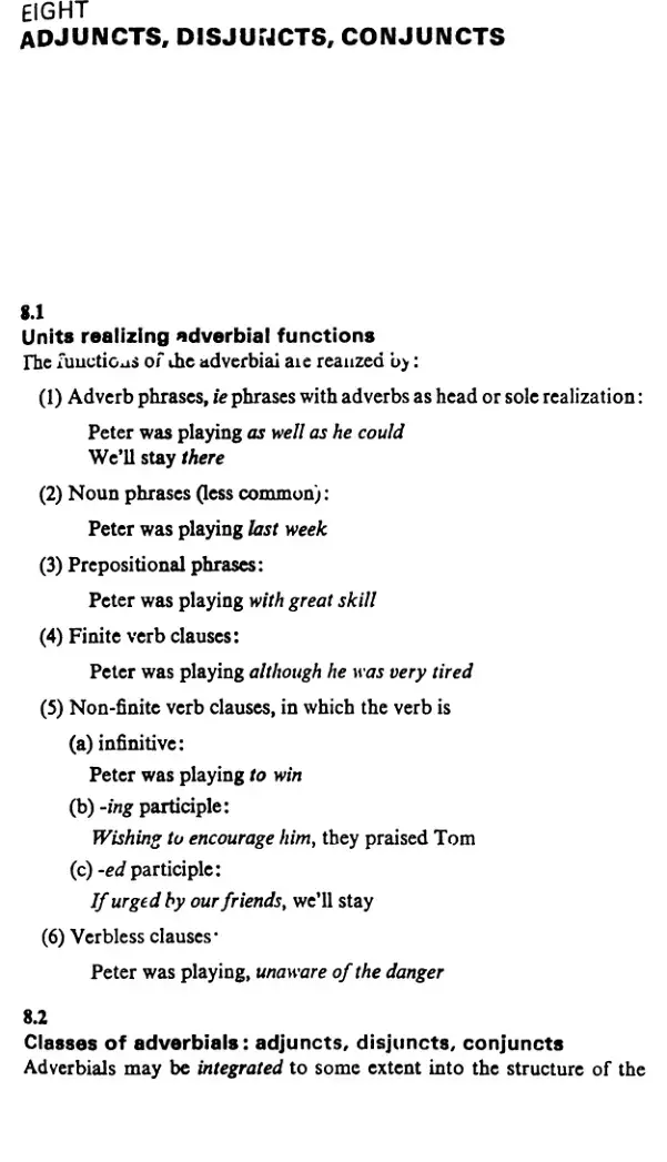 غلاف كتاب A University Grammar of English