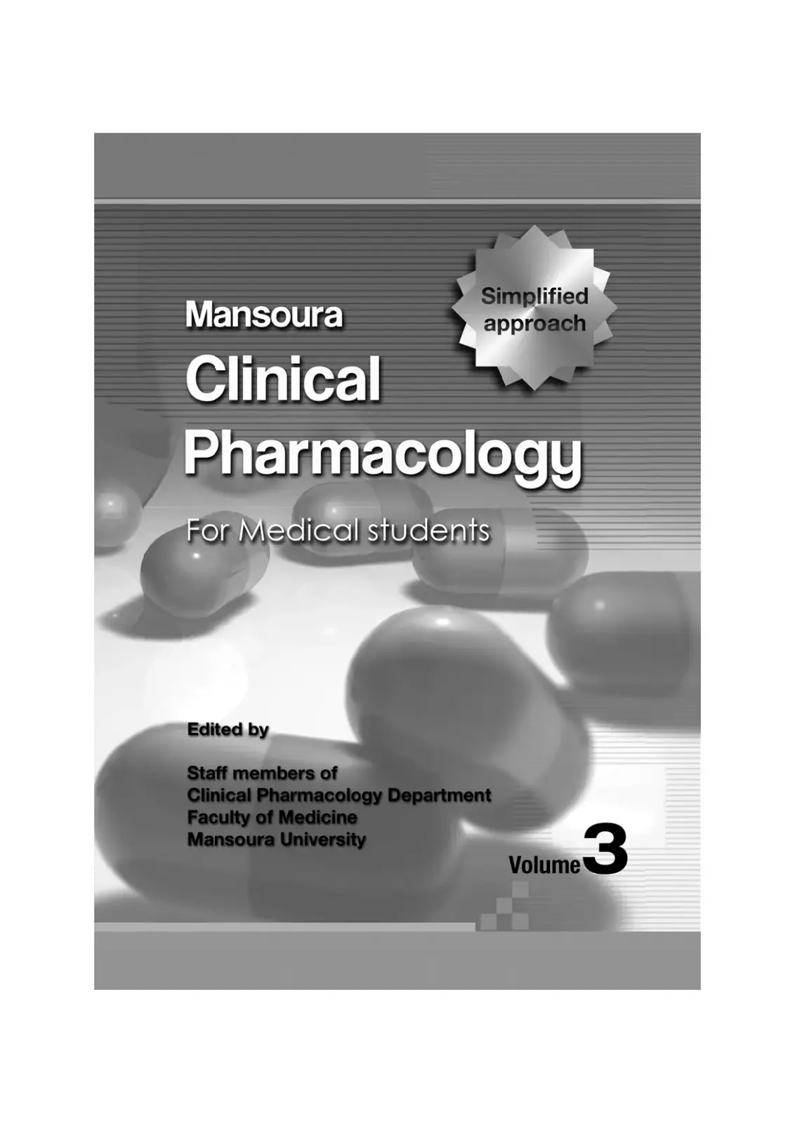 غلاف كتاب Simplified approach Clinical Pharmacology For Medical students