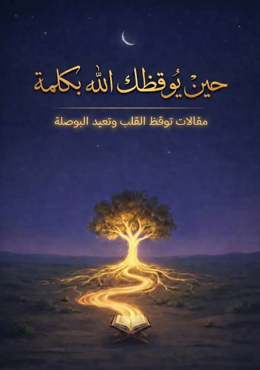 غلاف كتاب حين يوقظك الله بكلمة