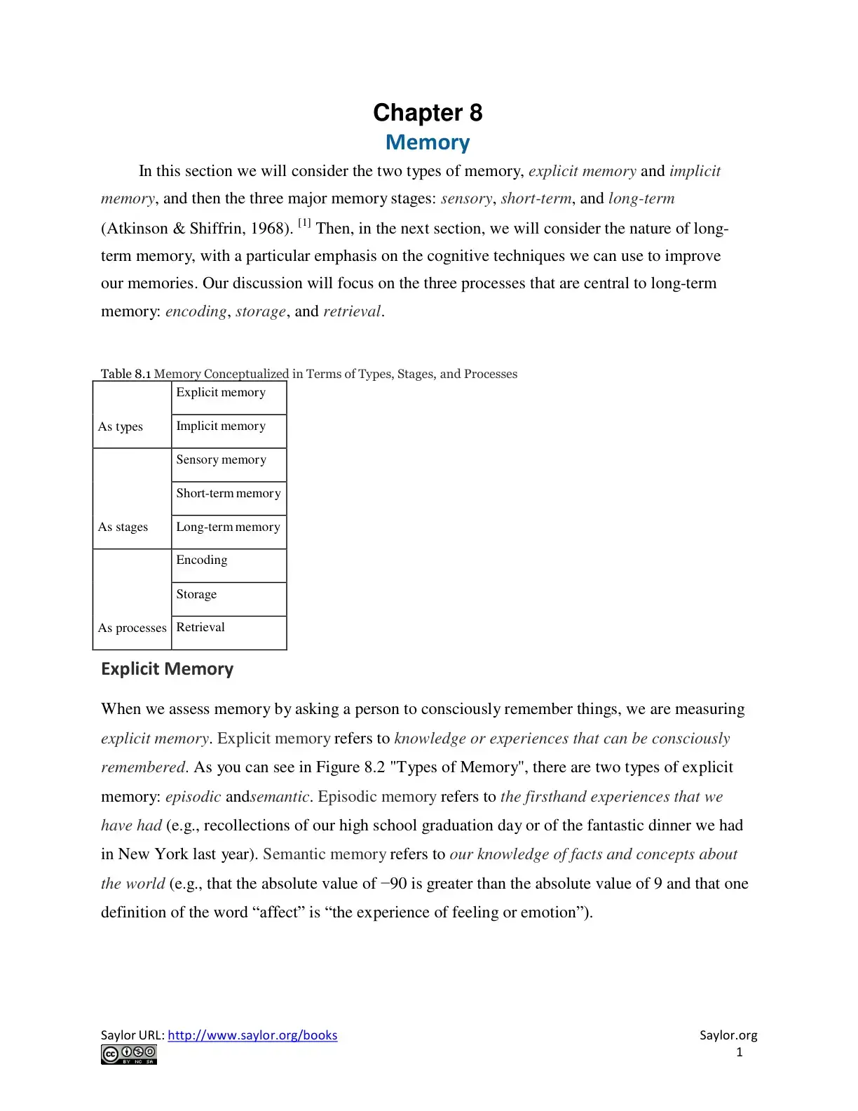 غلاف كتاب Memory