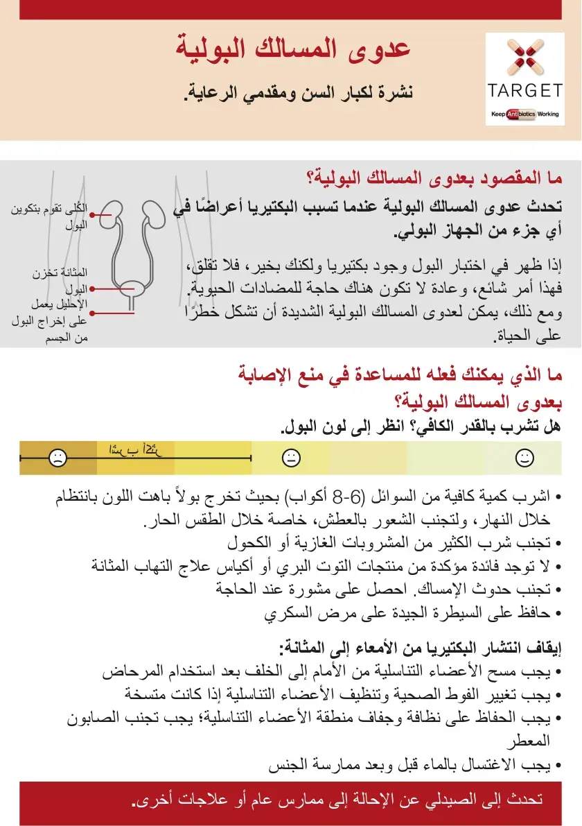 غلاف كتاب عدوى المسالك البولية